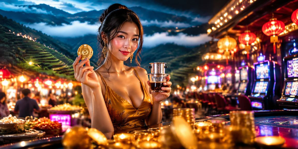 Cảnh sân casino tại Sa Pa về đêm
